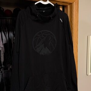 Black Hoodie with Wolf Logo UNRL